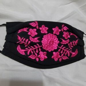Mexican Embroidered Handmade Face Mask Cubrebocas Artesanal Triple Layer…